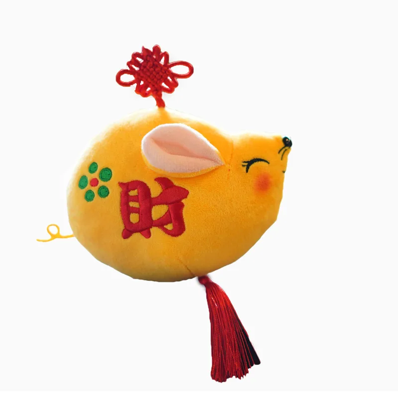 10 см милые 2020 год талисман крысы Fortune mouse Мягкие Плюшевые Kawaii мягкие детские