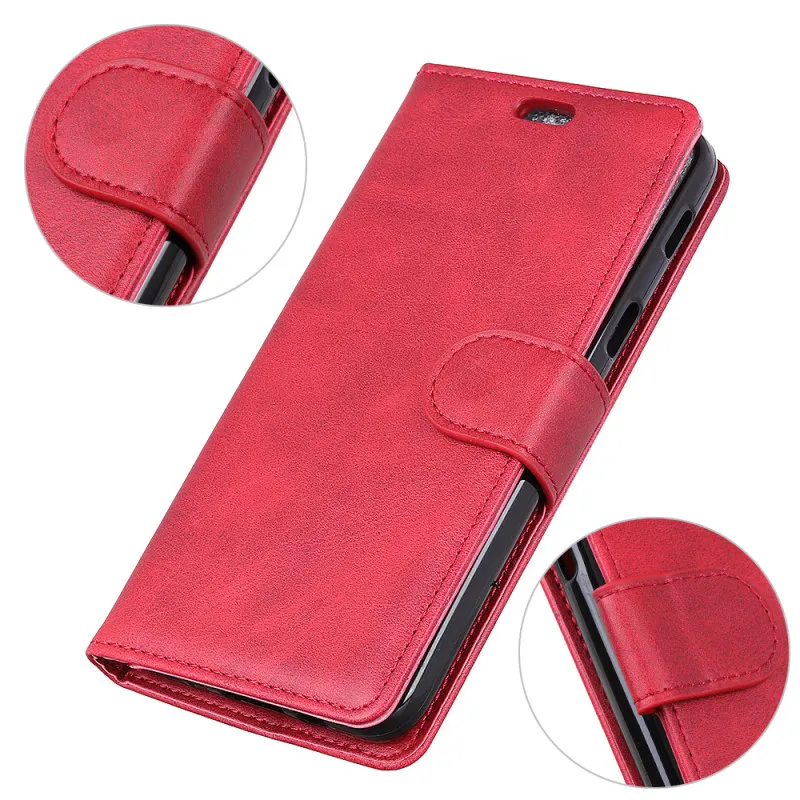SSN - Red Fundas для realme 2 3 5 Pro чехол Роскошный кожаный флип etui Обложка для книги для realme C2 3i X XT Q 3 5 pro Мягкий силиконовый чехол для телефона - Цвет: SSN - Red