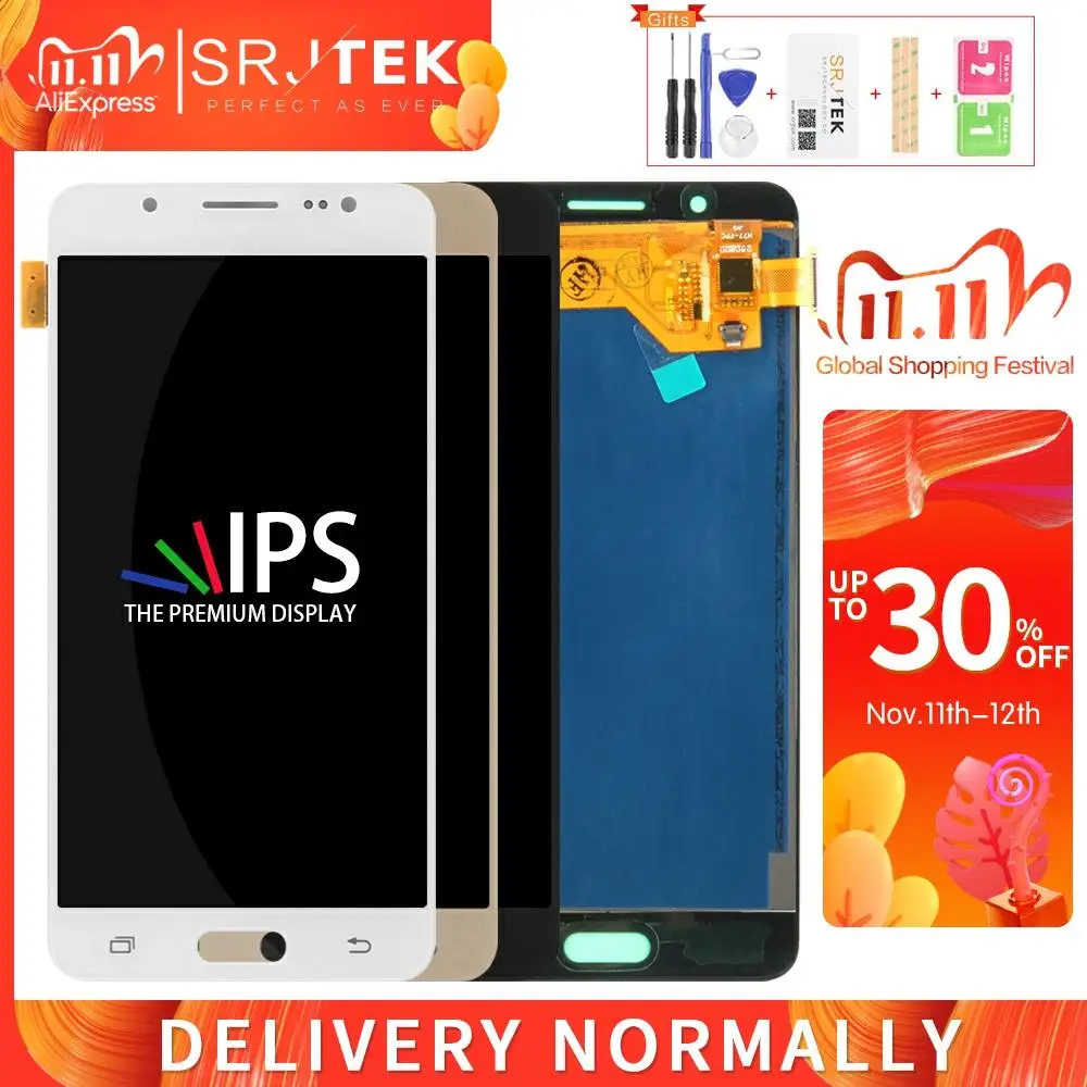 TFT для Samsung Galaxy J5 2016 дисплей J510 LCD J510F сенсорный дигитайзер стеклянная рамка не