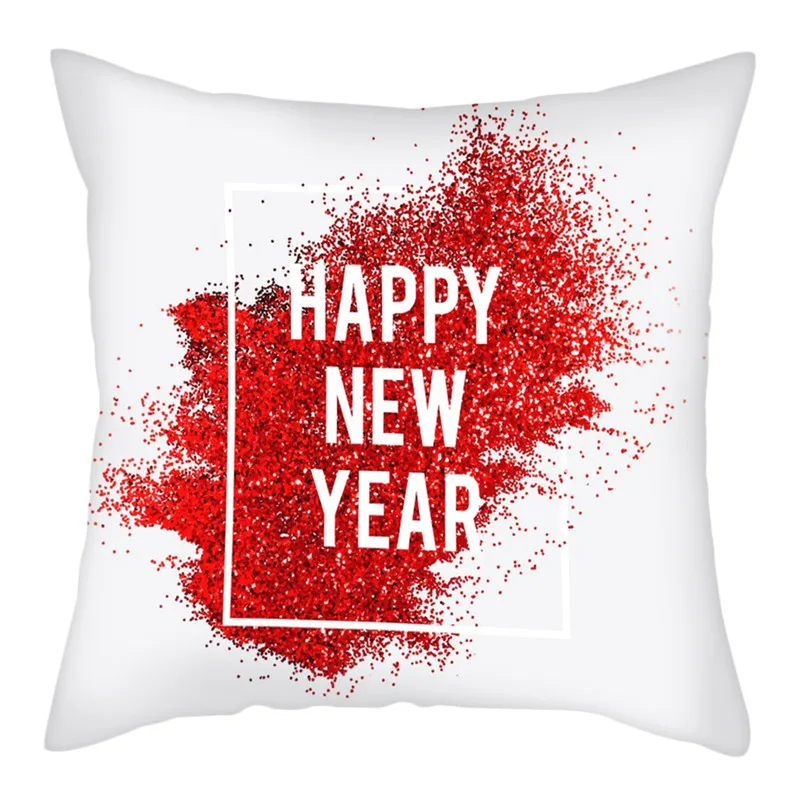 Новогодняя подушка с надписью Fuwatacchi рождественские декоративные наволочки для