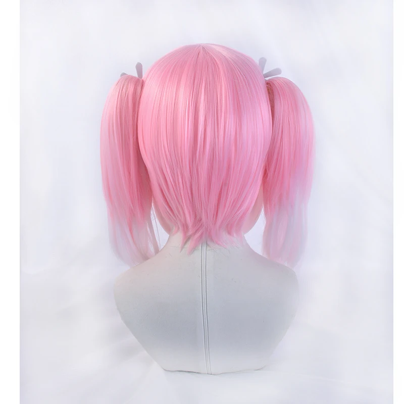 Anime Munou Na Nana Pink White Gradient Ponytail Heat Resistant Synthetic Hair Carnival Halloween Party Cosplay + Free Wig Cap |