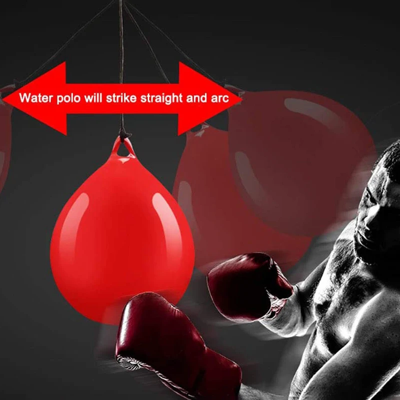 

1Pcs Water Heavy Bag with Water Injector Hook Sling Heavy Bag Water Punching Bag for Household Hanging Boxing