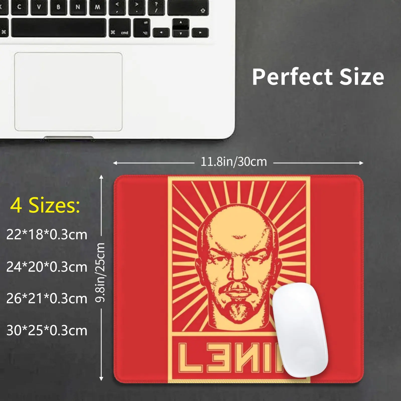 Винтаж Лениным советская пропаганда Мышь Pad Чехлы накладки для Ленин