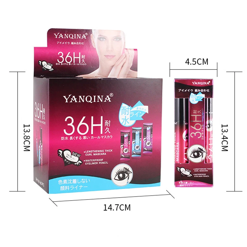 Новая водостойкая жидкая тушь для ресниц 36H набор макияжа долговечные