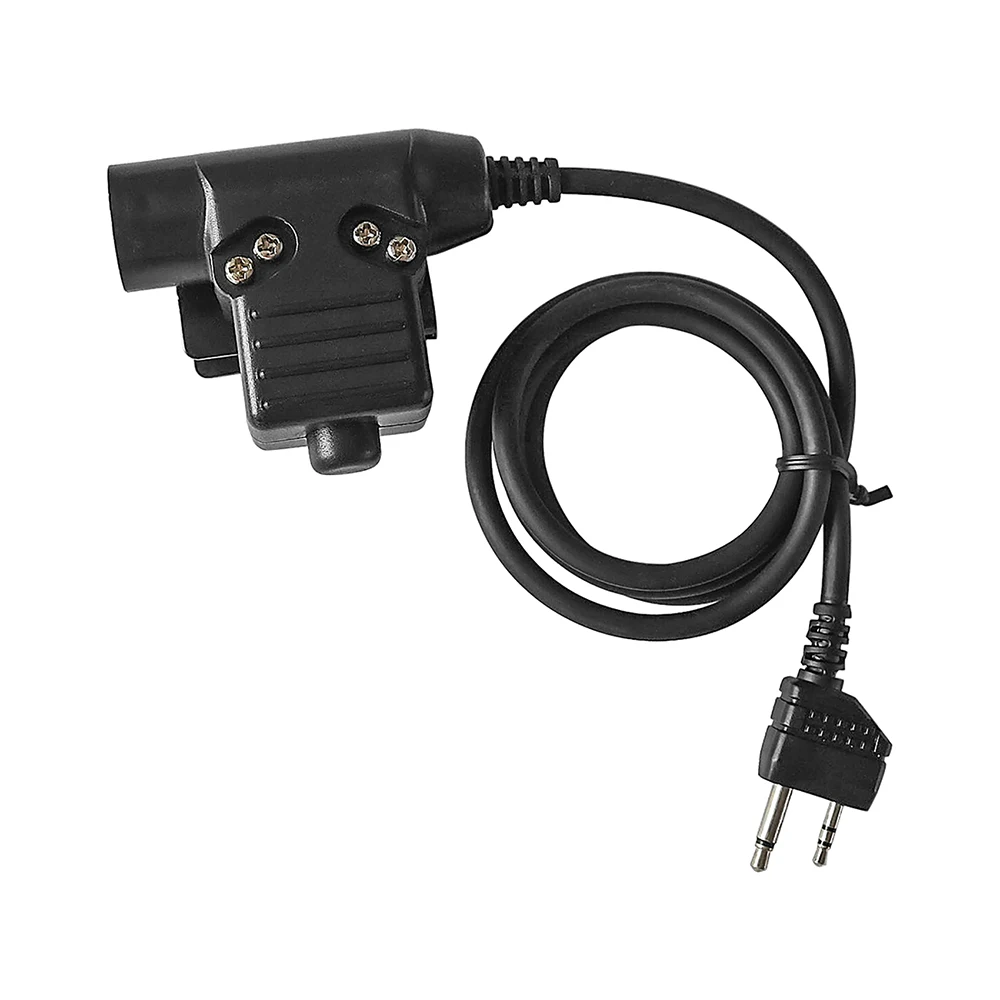 

Headphone adapter 2 pin U94 PTT midland plug is suitable for Talkabout hunting noise reduction headphone accessories