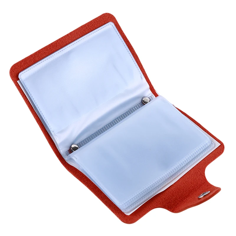 

Waterproof Plastic Card Sets Double-sided Holder 24 Card Position Pack Bus Card Bag Solid Simple Multicolor Business Card
