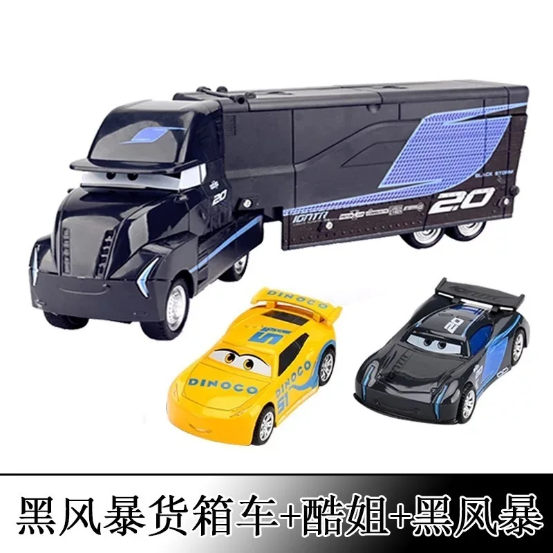 3 шт./setDisney "тачки Lightning Mcqueen Джексон Storm Крус Mater Мак дядя грузовик 1:55 литья под