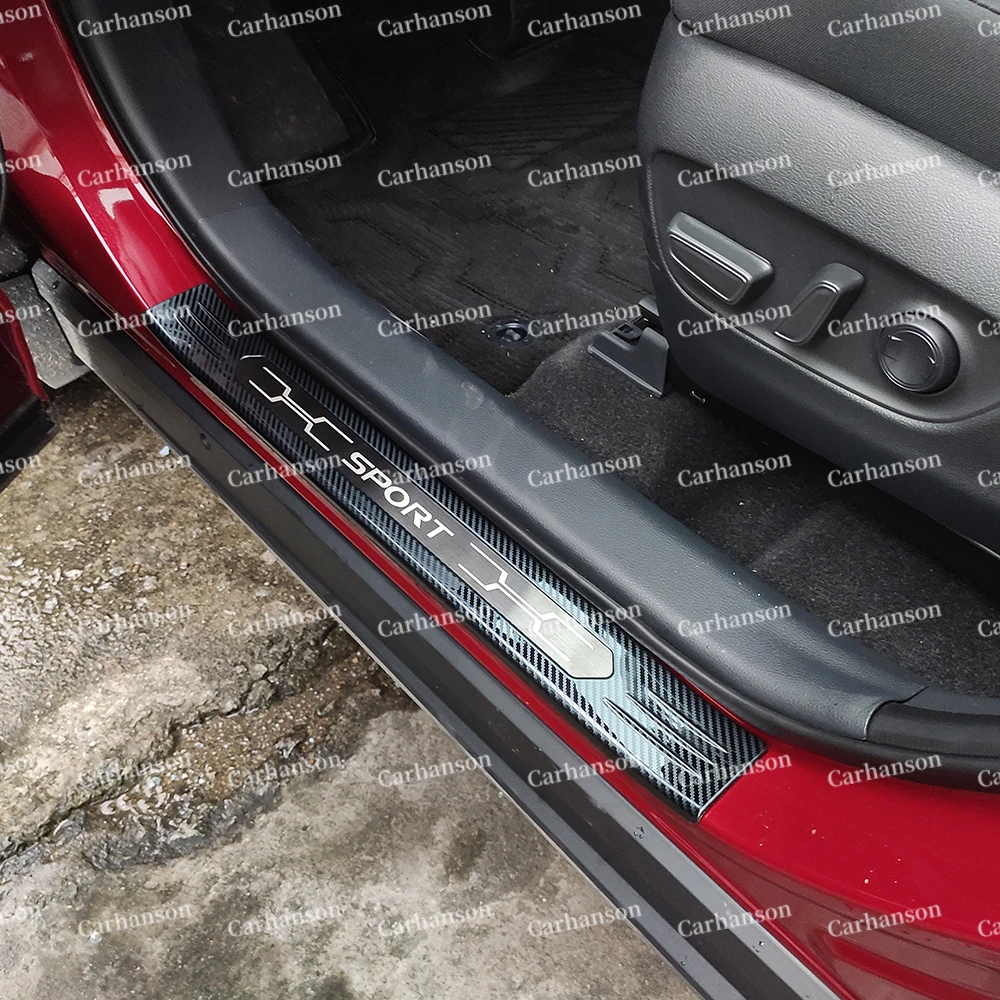 Car Door Sill Cover For Toyota RAV4 2020 Accessories stainless steel Pedal XA50 Protector Scuff Plate Auto Styling Sticker Trim |
