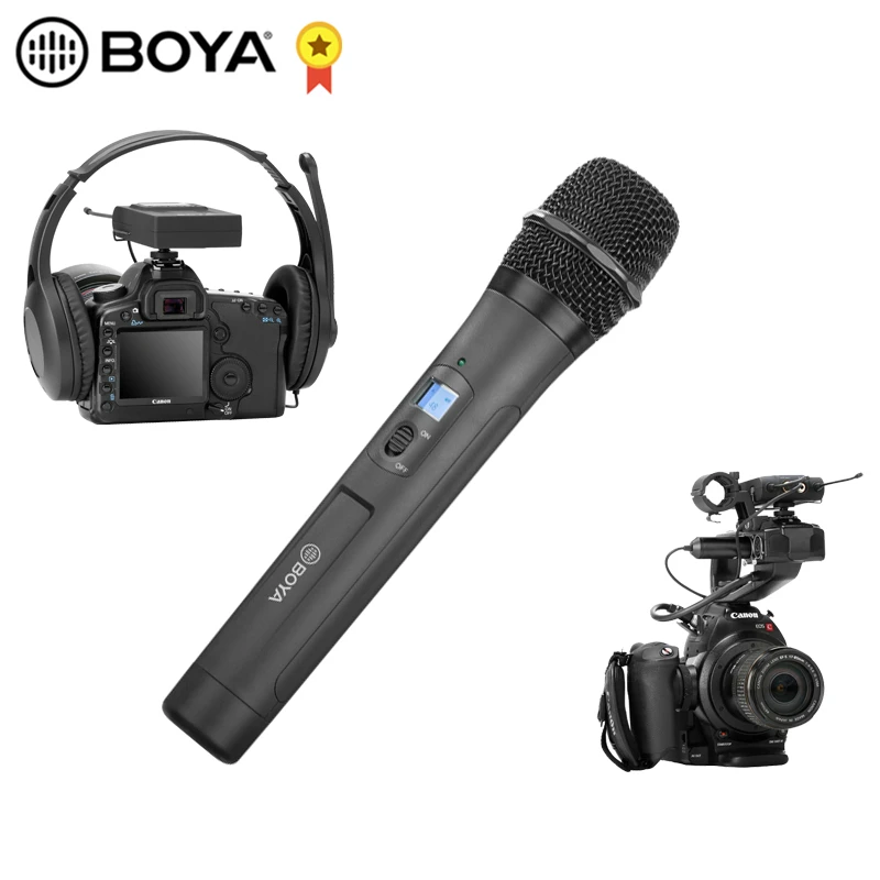 

BOYA BY-WM8 Pro K1 K2 Wireless Microphone Transmitter Receiver Kit for Live Stream Conference ENG EFP DSLR Video Recording Mic