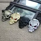 Универсальная 3d-хромированная эмблема OLPAY для мотоцикла и автомобиля, наклейки с черепом, декоративные наклейки на корпус для Harley Yamaha