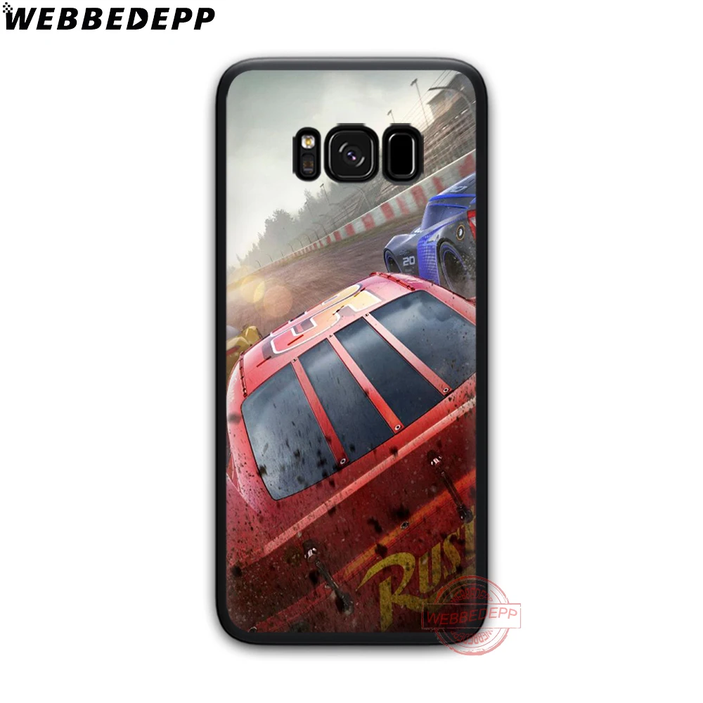 WEBBEDEPP Lightning mcqueen мягкий чехол для телефона с изображением цветов Samsung S6 S7 край S8 S9 S10
