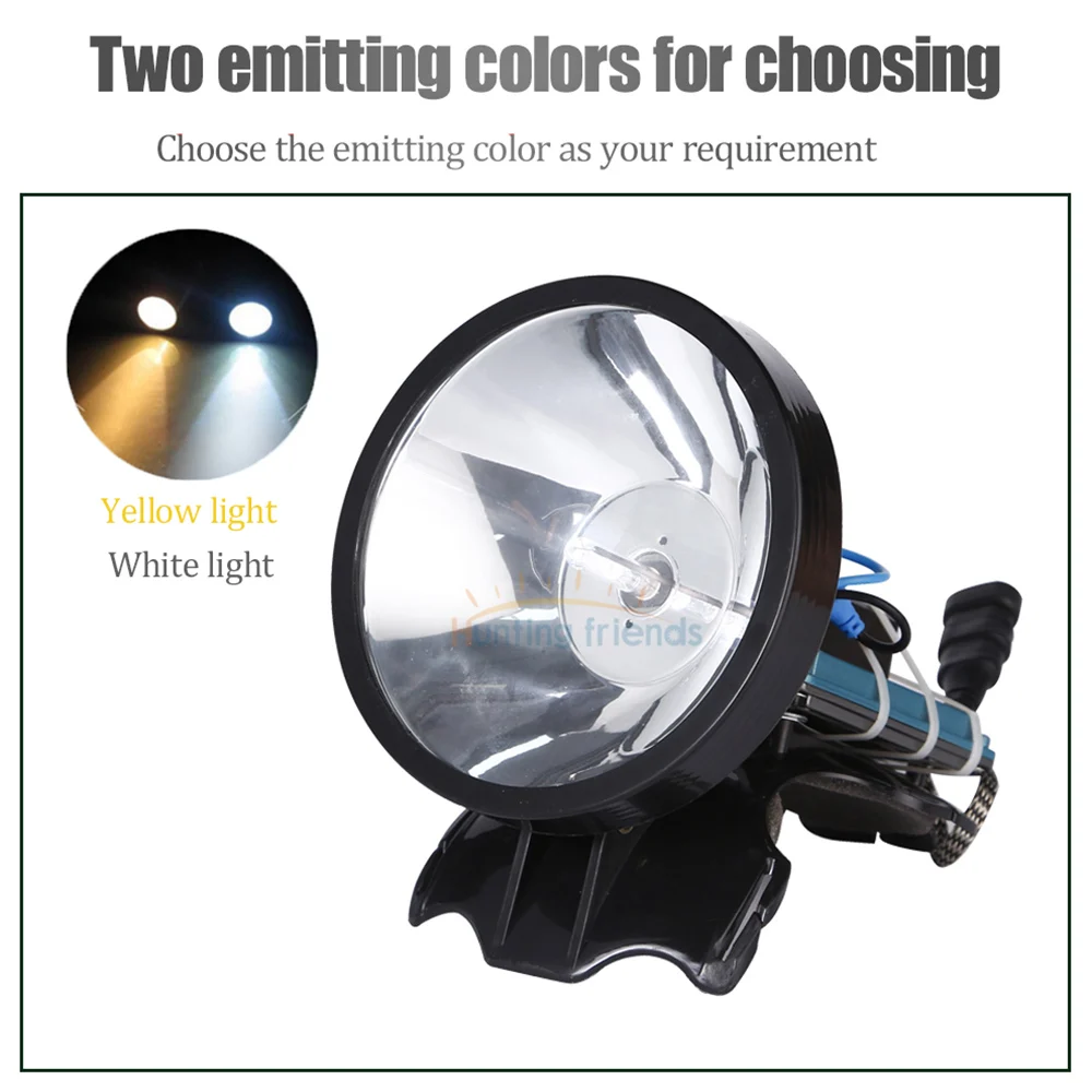 Superbright 12V Headlamp 100W Xenon Headlight External DC Power Fast Starting Hunting Fishing Lamp Searchlight enlarge