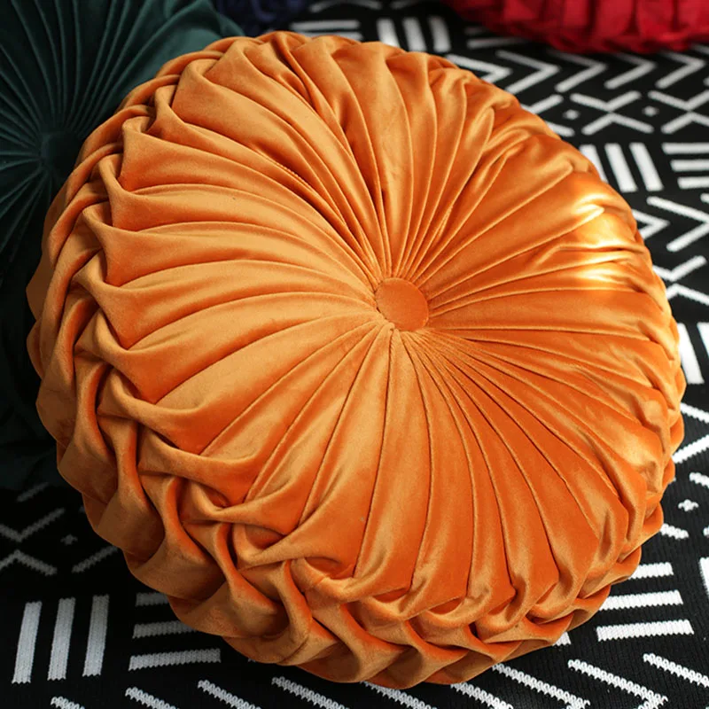 Круглая декоративная подушка из тыквы для дивана спинки сиденья подушки