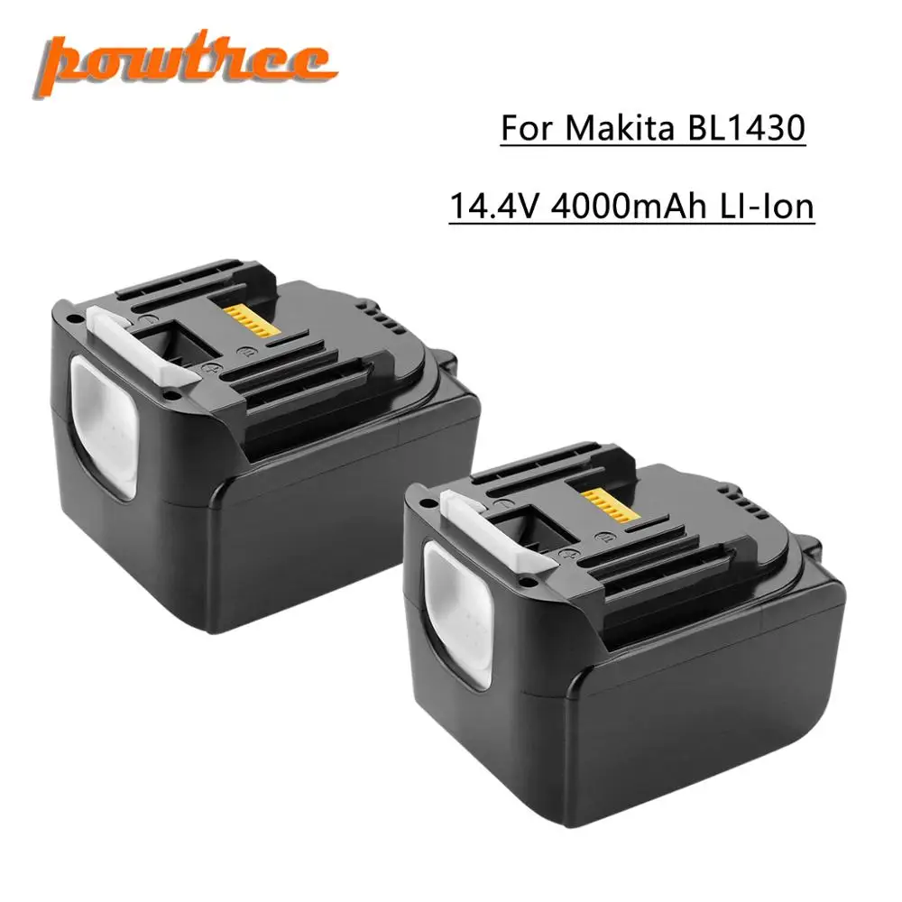 Powtree Новинка 14,4 В 4000 мАч для Makita BL1430 сменный литий-ионный аккумулятор LXT200 BL1415 194558-0 194559-8 L30