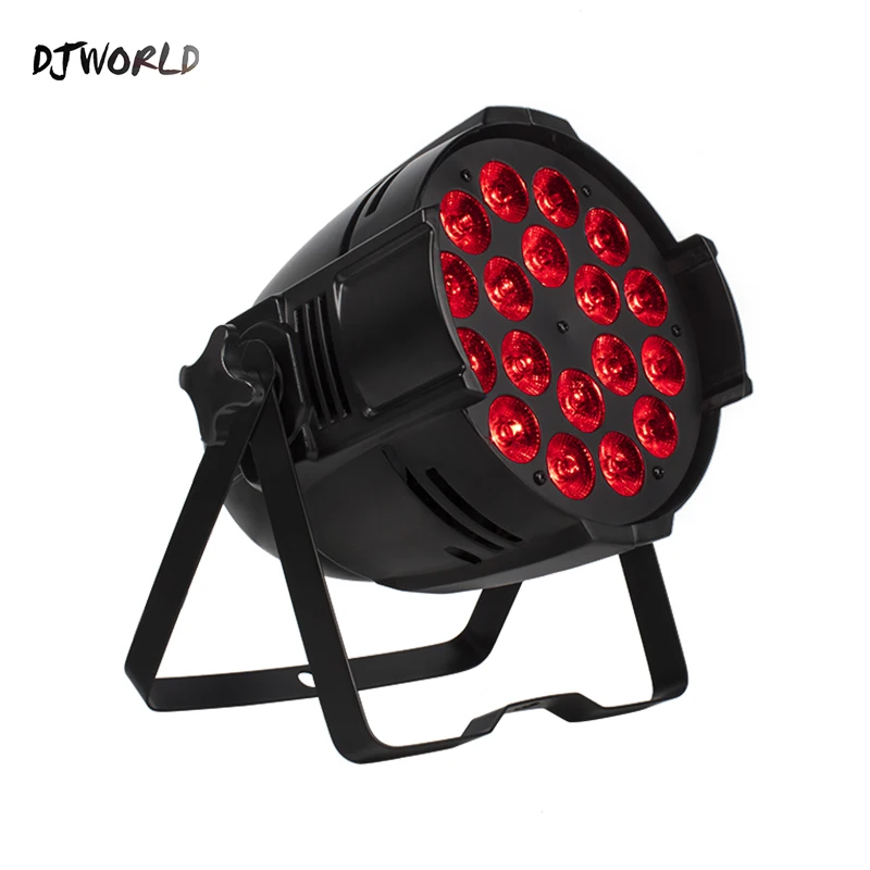 Djworld светодиодный светильник 18x18 Вт алюминиевый сценический Par RGBWA + UV 6 в 1 DMX 512 Powercon