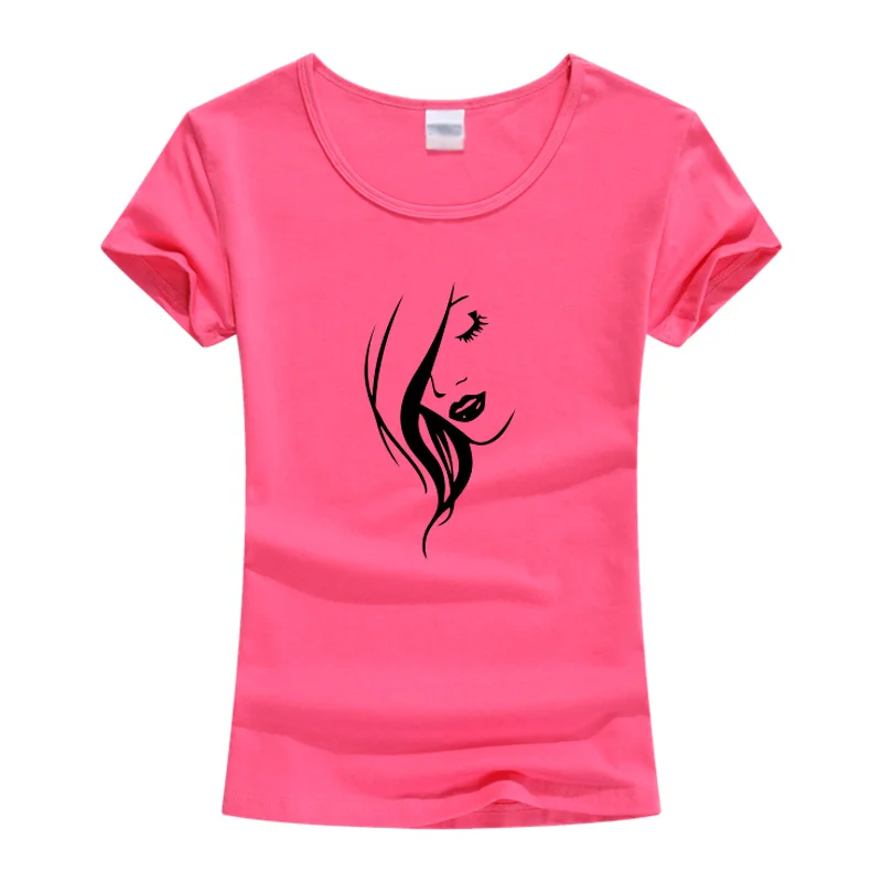 Новинка 2019 летняя футболка для салона красоты женские хлопковые топы