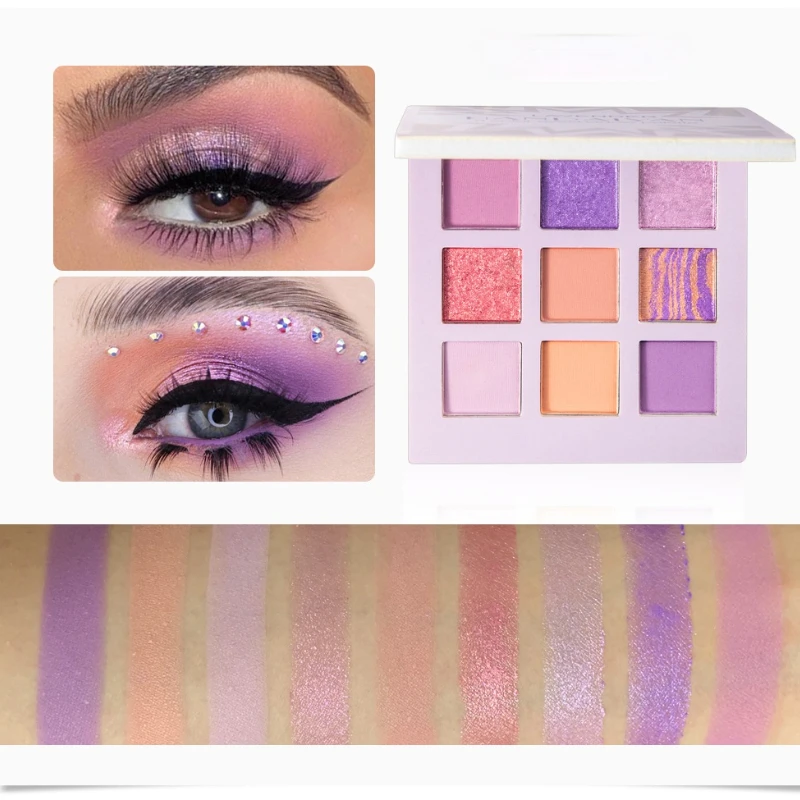 

9 colors shimmer glitter eyeshadow palette brand new professional fashion natural makeup eyeshadow fashion matte eyeshadow
