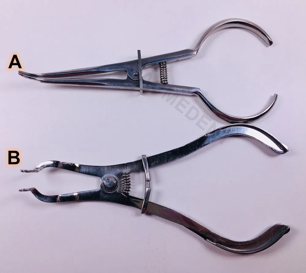 

Зубные плоскогубцы для резиновых зажимов, зажимные щипцы цвета слоновой кости