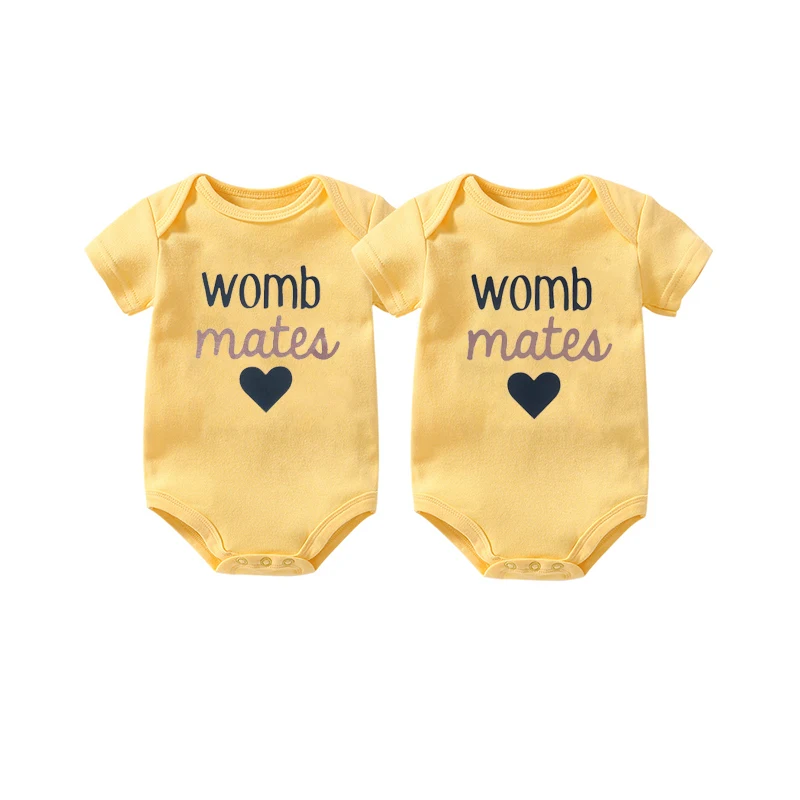 Culbutomind/Детские боди для близнецов новорожденных одежда маленьких мальчиков