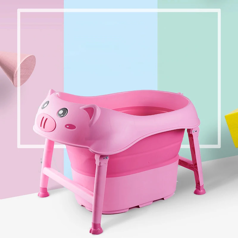 Складная детская ванна Детская большая Ванна для мытья портативная Нескользящая