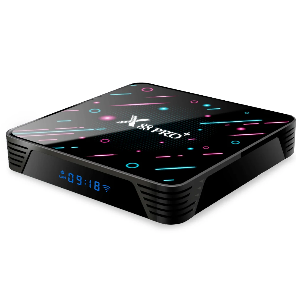 QPLOVE X88 Pro Plus Smart Android tv Box 9 0 OS RK3368 8 Core Chipest и PowerVR G6110 GPU 4 Гб 128 WiFI мультимедийный плеер |