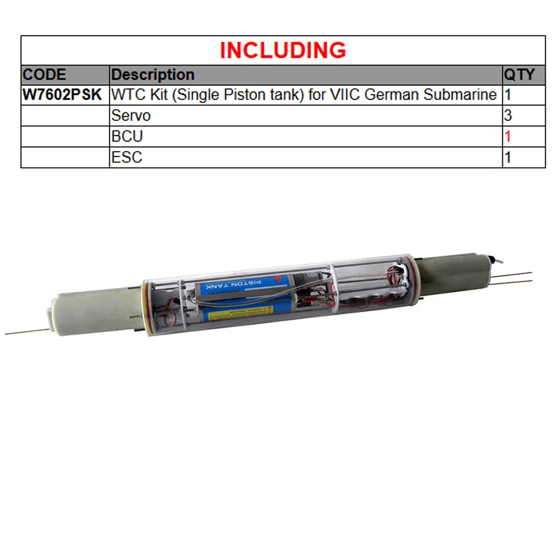 WTC single piston ARKMODEL немецкая u-лодка Тип VIIC RC Подводная лодка 1:48 масштабные модели пластиковые хобби комплект - Цвет: WTC single piston