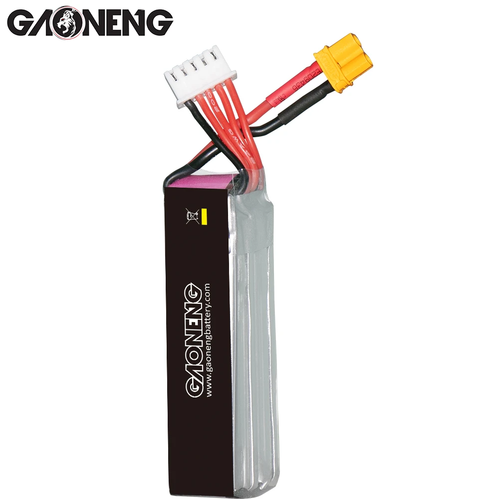 Аккумулятор Gaoneng GNB 520 мА · ч 4S в 80C/160C HV Lipo с разъемом XT30 для квадрокоптера Betafpv Beta85X
