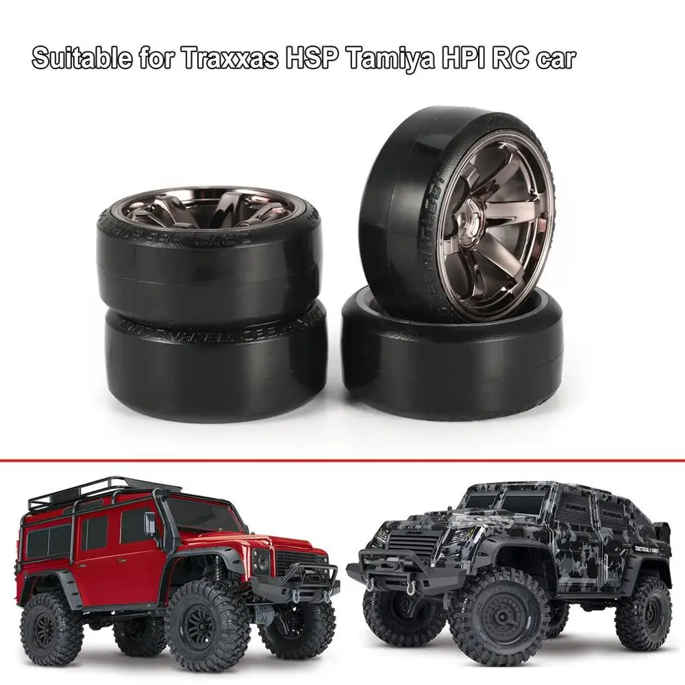 4 шт. RC жесткий узор шины для дрифта колеса Traxxas HSP Tamiya HPI 1:10 на дороге автомобиль