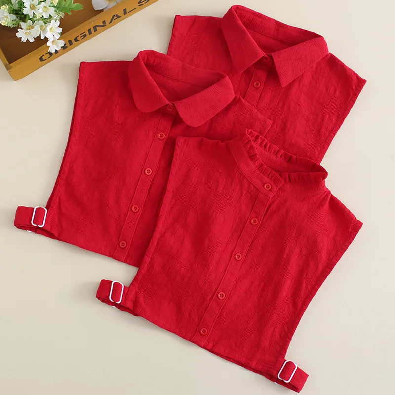 

Street Aesthetics Fashion Versatile Chiffon Stand Fake Collar Detachable Lapel Women Shirt False Collar Blouse Top Accessories