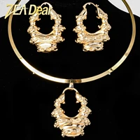 zeadear jewelry sets bohemia copper earrings pendent collar for women high quality large light style for daily wear gift party
