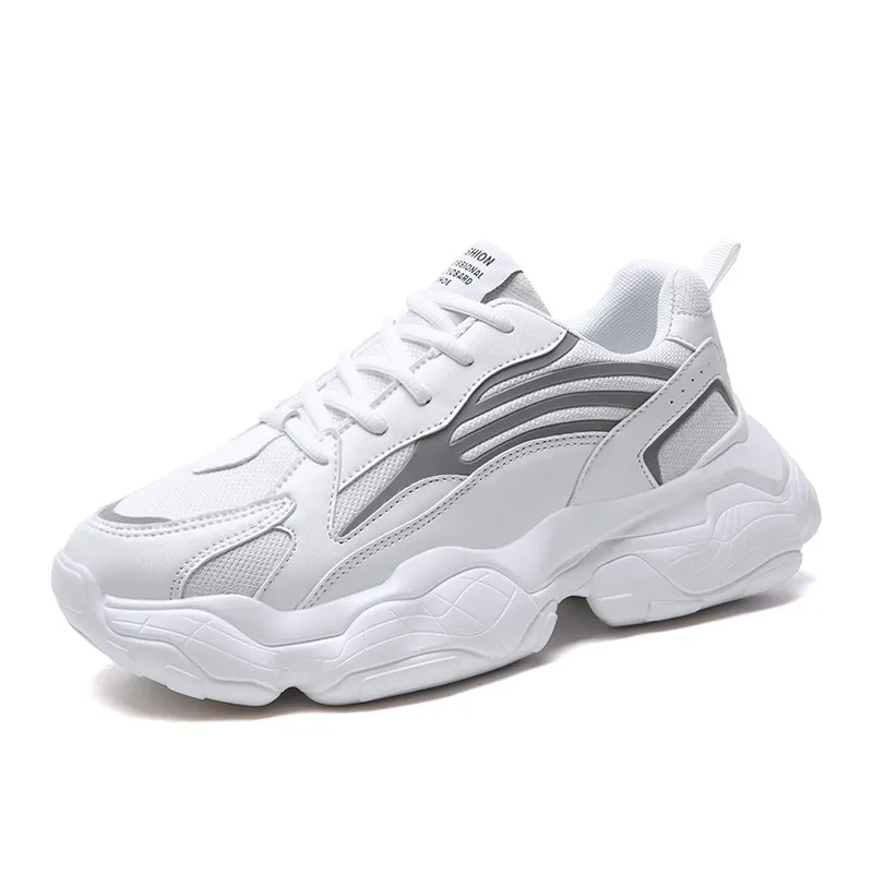 

Кроссовки спортивные с толстой подошвой, на шнуровке, y129