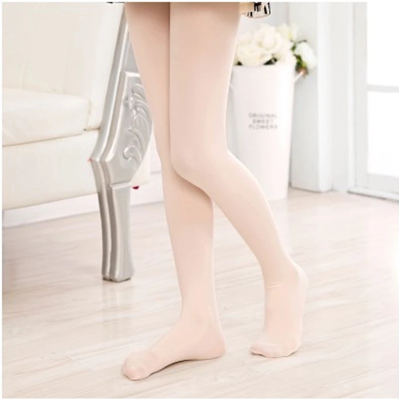 

7-12 years old girl ballet pantyhose pantyhose black white red color pantyhose pure cotton