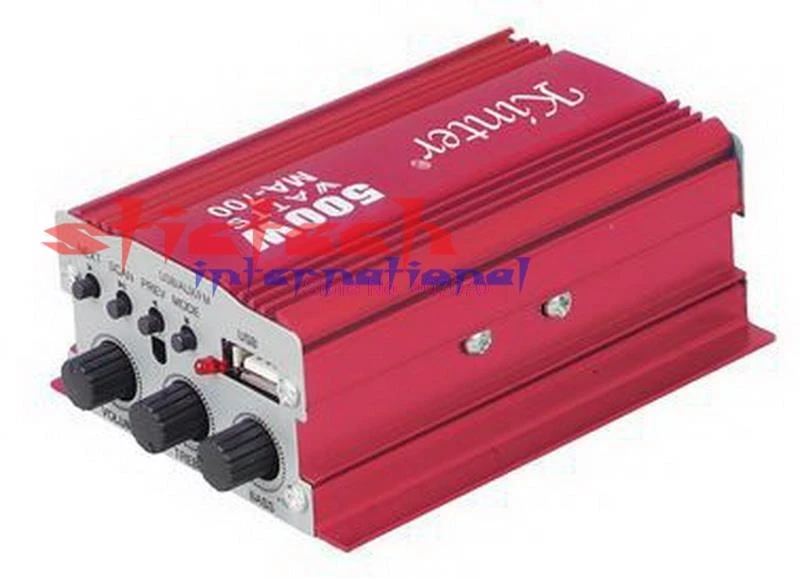 By DHL или Fedex 100 sets Kinter HiFi 12V USB мини цифровой автомобильный усилитель мощности