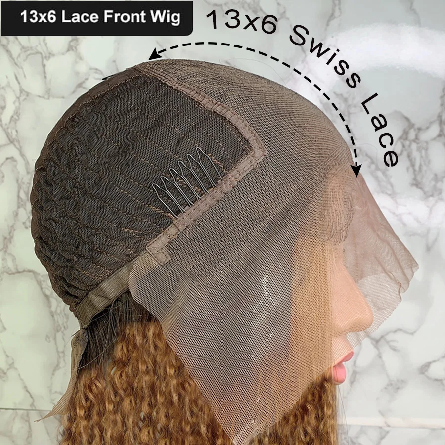 

Yonce Wig Omber Lace Front Human Hair Wigs Pre Plucked Bleached Knots Curly Lace Front Wig 13x6 Brazilian Remy Hair Wig Eva Hair