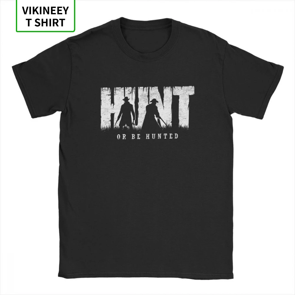 

Men Hunt Showdown Hunt Or Be Hunted T Shirt Horrors Of Gilded Age Monster Game Cotton Tops Short Sleeve Tee Plus Size T-Shirts