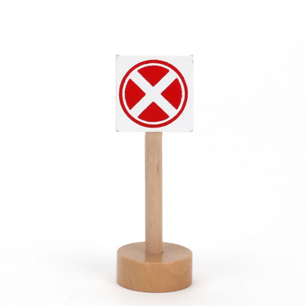 

10pcs Traffic Sign Lights Building Blocks Traffic Road Sign Wooden Street Signs Playset Simulation Traffic Signs