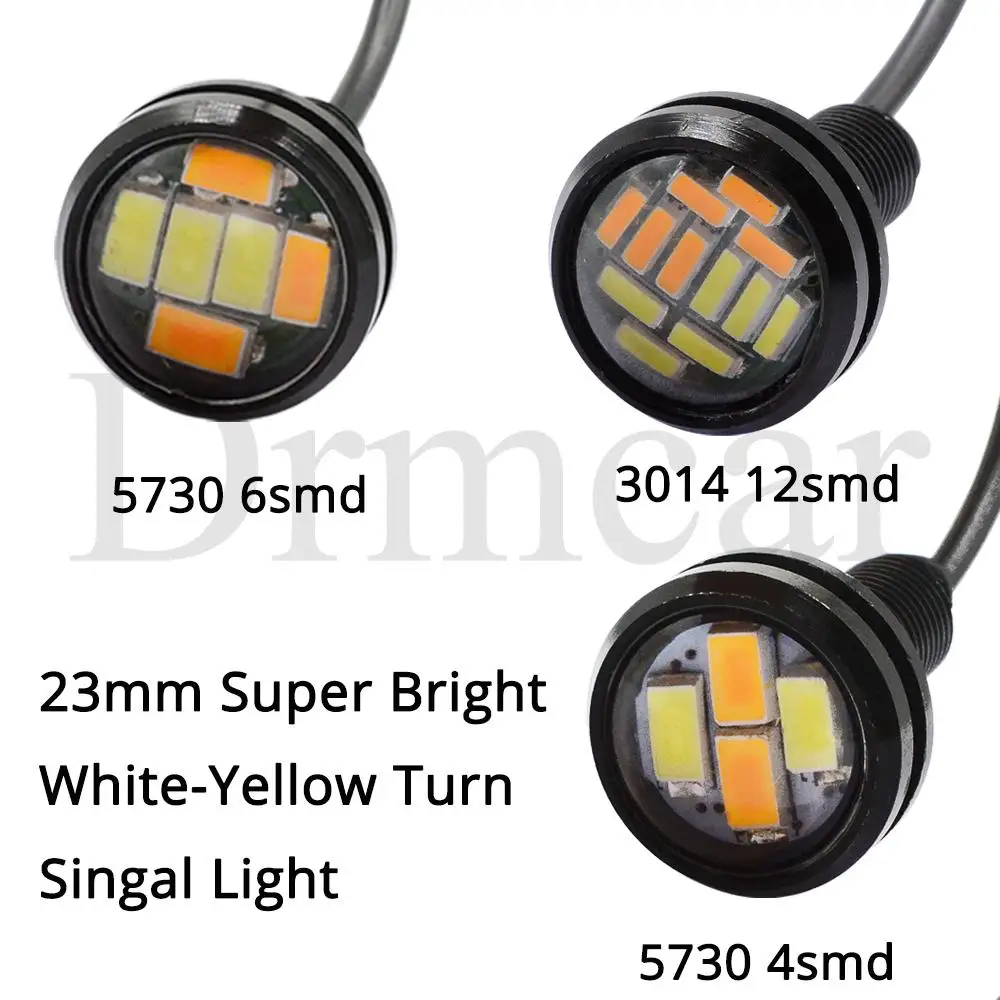 Автомобильные светодиодные дневные ходовые огни Орлиный глаз 18 мм/23 мм SOBYTIE При