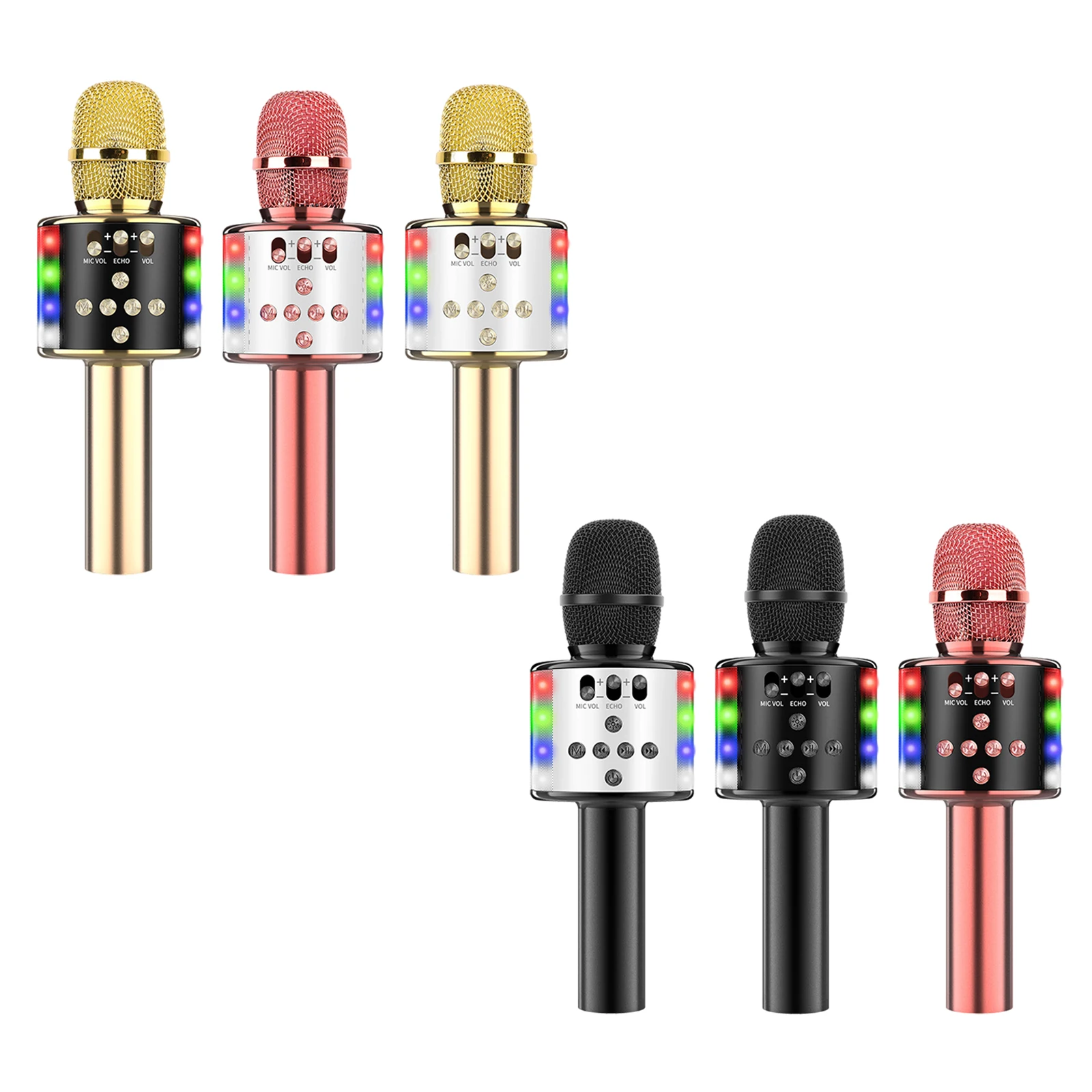 

Беспроводной микрофон для караоке, портативный эргономичный микрофон, динамик с поддержкой TF-карты, аудио 3,5 мм для детей, взрослых, вечерни...