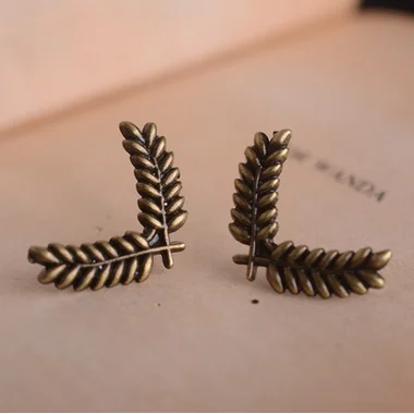 Топ моды Брош броши для ретро золотой пшеницы маленький Нагрудный Знак Брошь