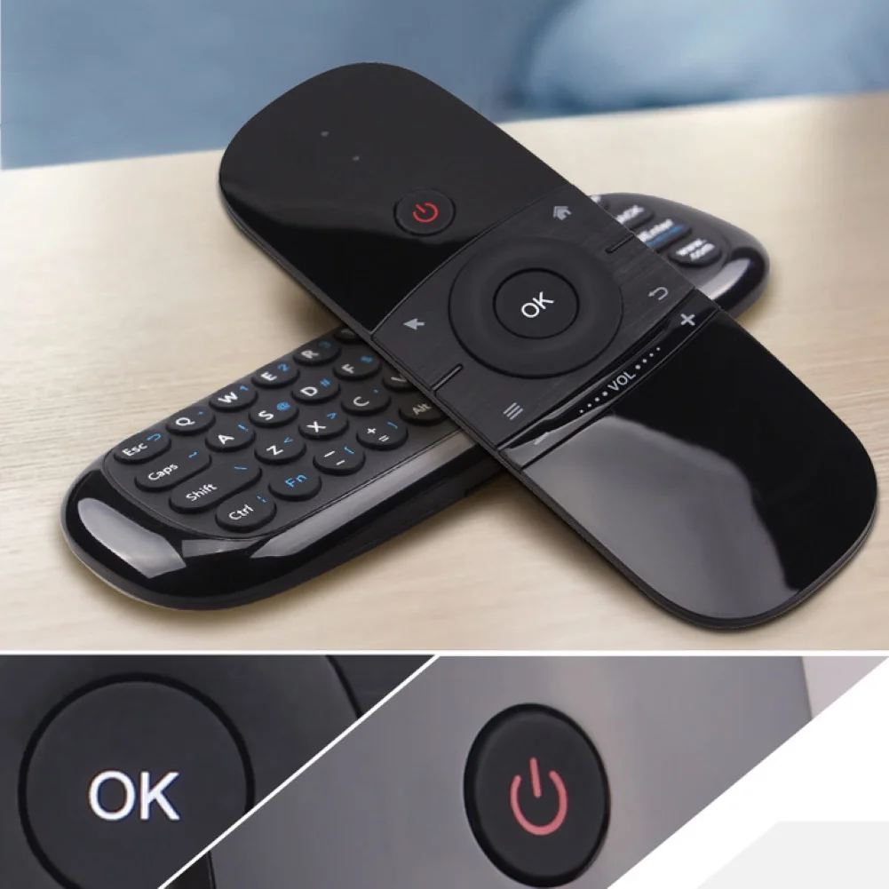 2021 newest fly air mouse abs wireless keyboard mouse rechargeble mini remote control for smart android tv box mini pc computer free global shipping