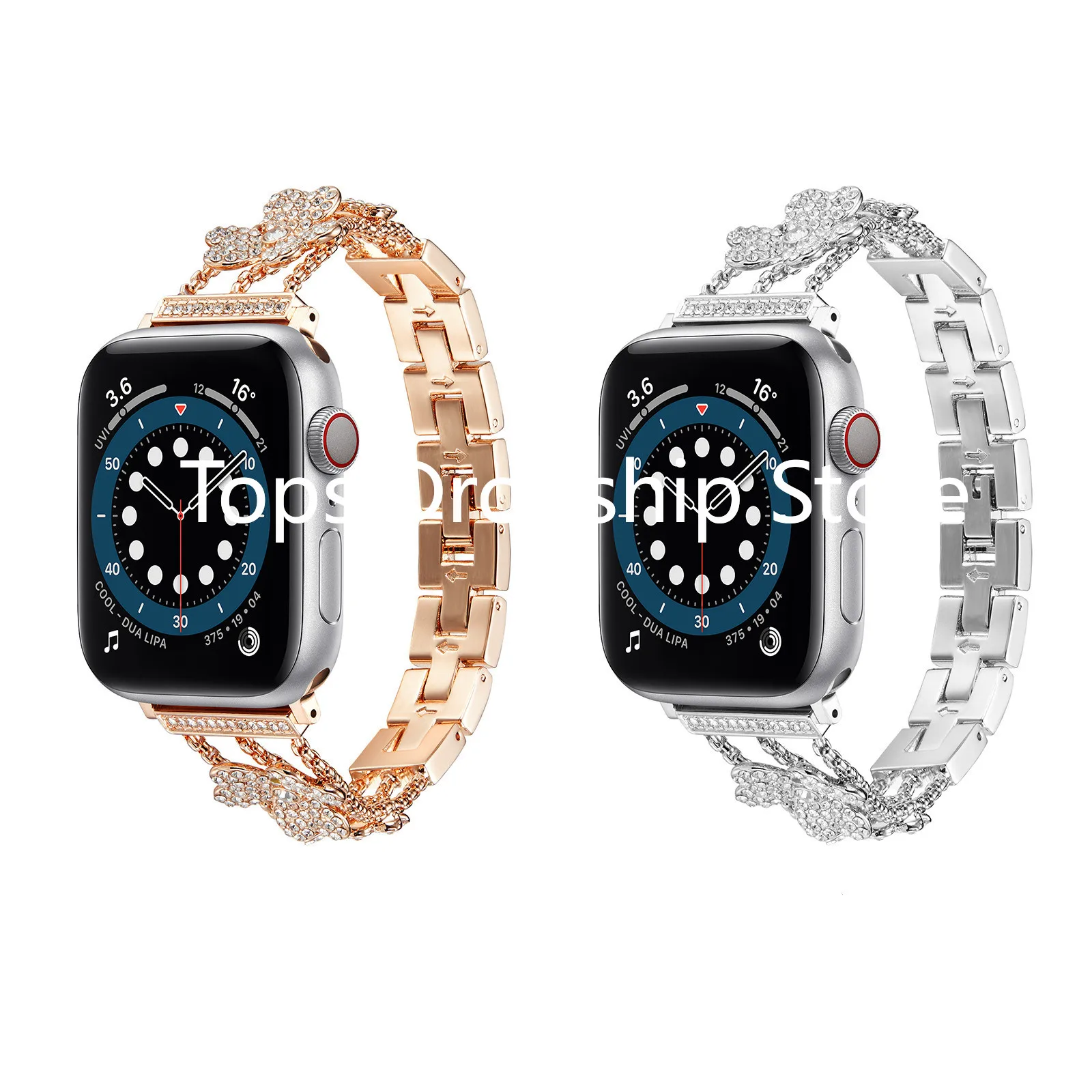 

Stainless Steel Straps for Apple Watch Band 44mm Series 6 4 5 3 2 1 SE Luxury Metal Watchband 38mm 40mm Bracelet Accessories