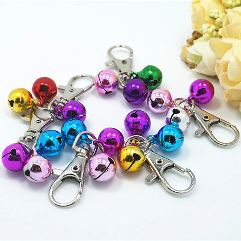 

Coloured Pet Dog Bell Cat Animal Collar Clothe Charming Lobster Clasp Decor