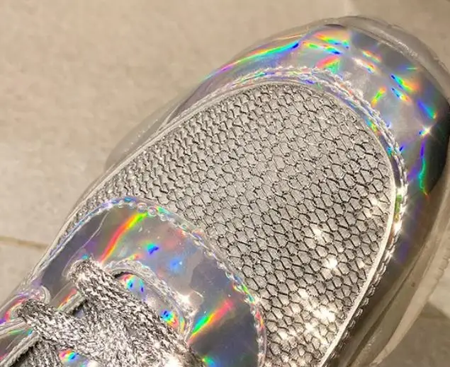 Женские кроссовки на прозрачной подошве повседневные дышащие с