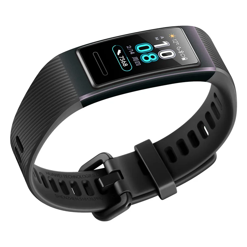 Умный Браслет huawei Band 3 Amoled с цветным сенсорным экраном и датчиком сердечного