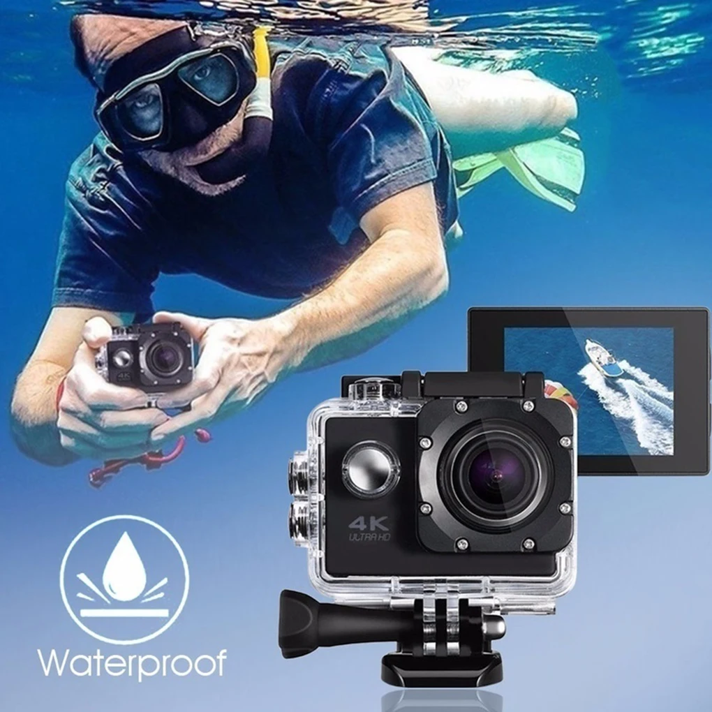4K Наружная Спортивная экшн-камера 1080P wifi 30m водонепроницаемый 170 градусов широкоугольный объектив 12MP/5MP Экстремальные виды спорта DV Cam видеокамера