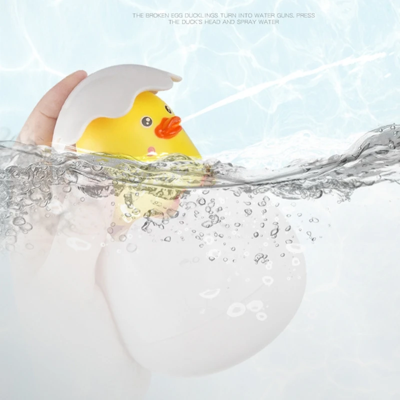 

Bathing Toy Sprayable Baby Bath Toys Toddlers Duck Water Toy J60B
