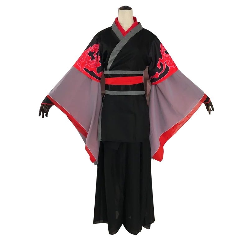 Wei Wuxian Cosplay Mo Xuanyu Costume Anime Grandmaster of Demonic Cultivation Cosplay Mo Dao Zu Shi Costume Men Custom Made - Цвет: Costume Male Size