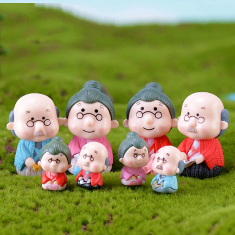 2 шт. статуэтка для детей старшего возраста бабушка и дедушка|Статуэтки