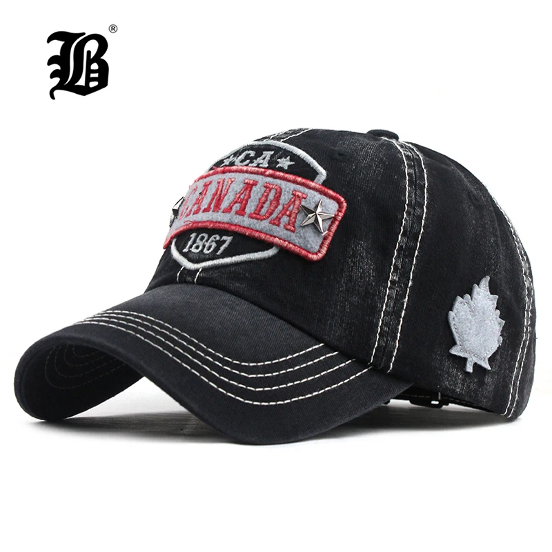 Бейсболка из потертого хлопка с принтом F393|Мужские бейсболки| |