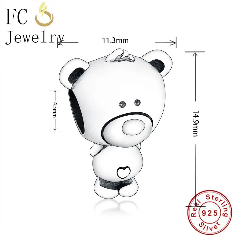 FC ювелирное изделие оригинальный фирменный браслет с шармами из серебра 925 пробы